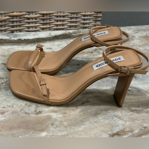 Women’s STEVE MADDEN Aileen tan leather heels- Size 8 - Picture 5 of 10